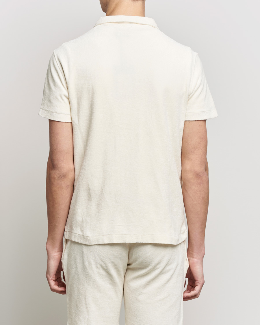 Mies | Pikeet | Oscar Jacobson | Alwin Terry Short Sleeve Safari Polo Creme