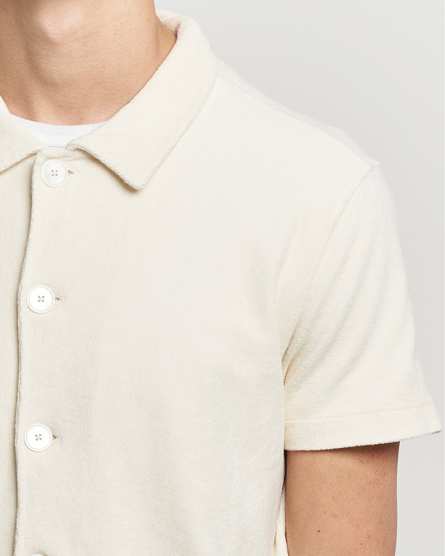 Mies | Pikeet | Oscar Jacobson | Alwin Terry Short Sleeve Safari Polo Creme