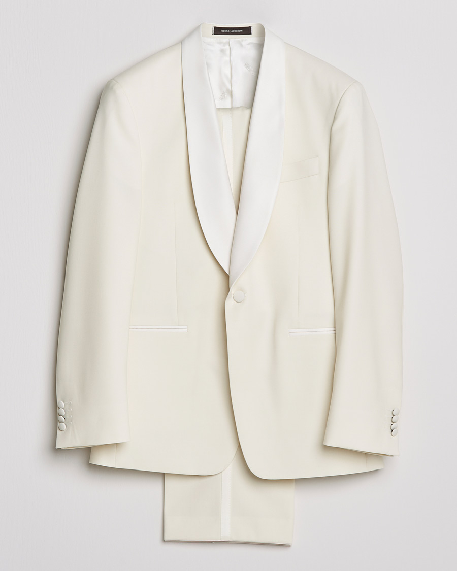 Mies | Puvut | Oscar Jacobson | Figaro Light Wool Tuxedo Creme