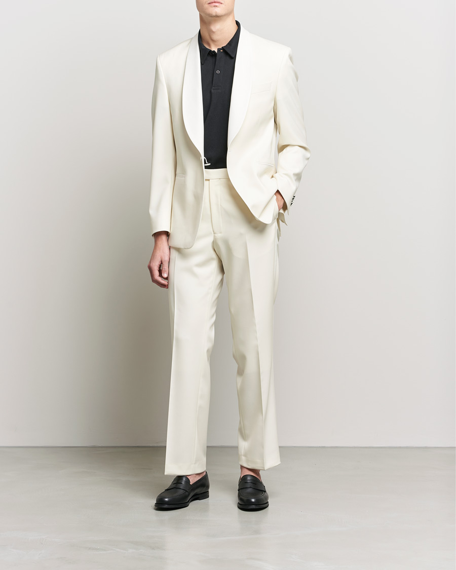 Mies | Puvut | Oscar Jacobson | Figaro Light Wool Tuxedo Creme