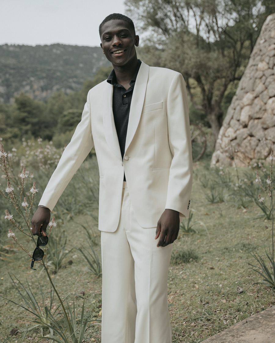 Mies | Puvut | Oscar Jacobson | Figaro Light Wool Tuxedo Creme