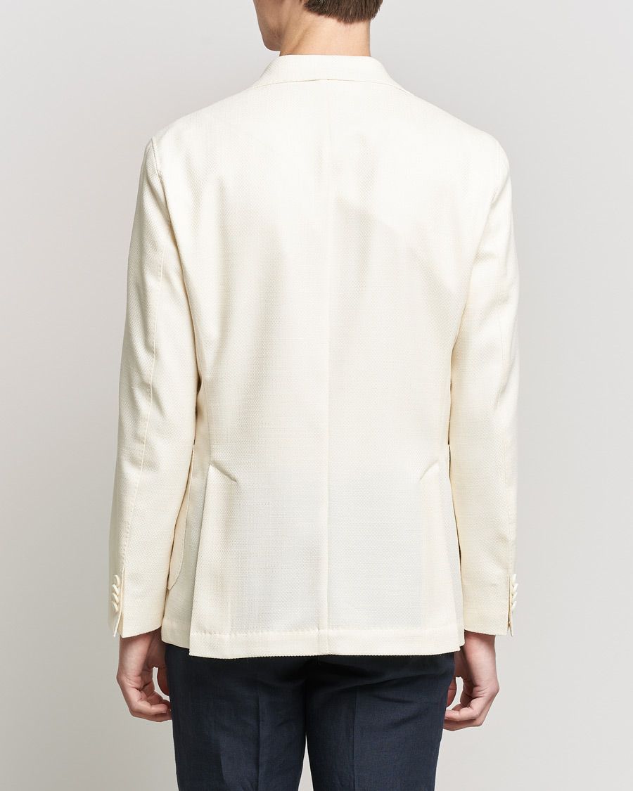 Mies | Pikkutakit | Oscar Jacobson | Ferry Merino/Silk Patch Pocket Blazer Creme