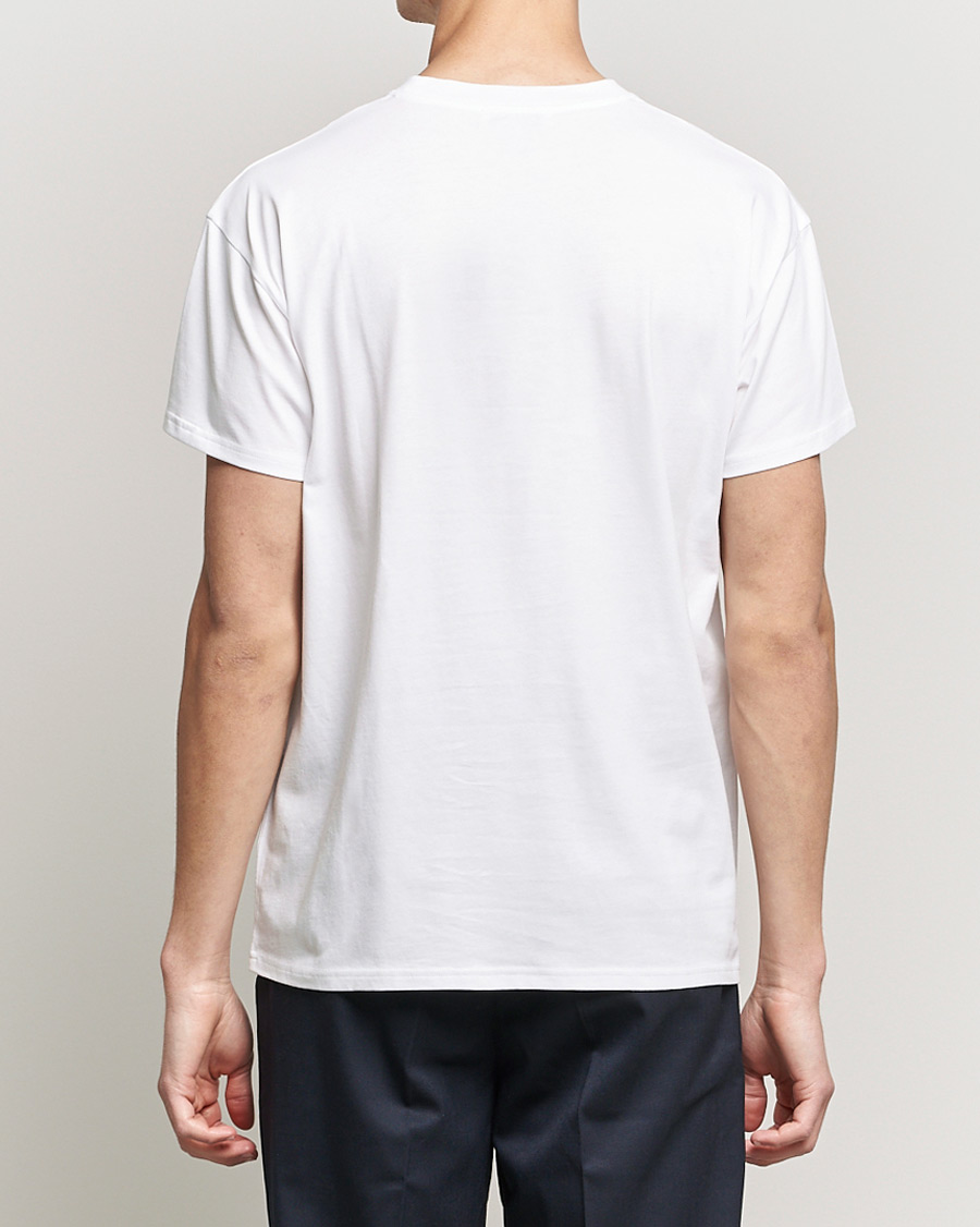 Mies | T-paidat | Mackintosh | Stripe Print Plain Tee White