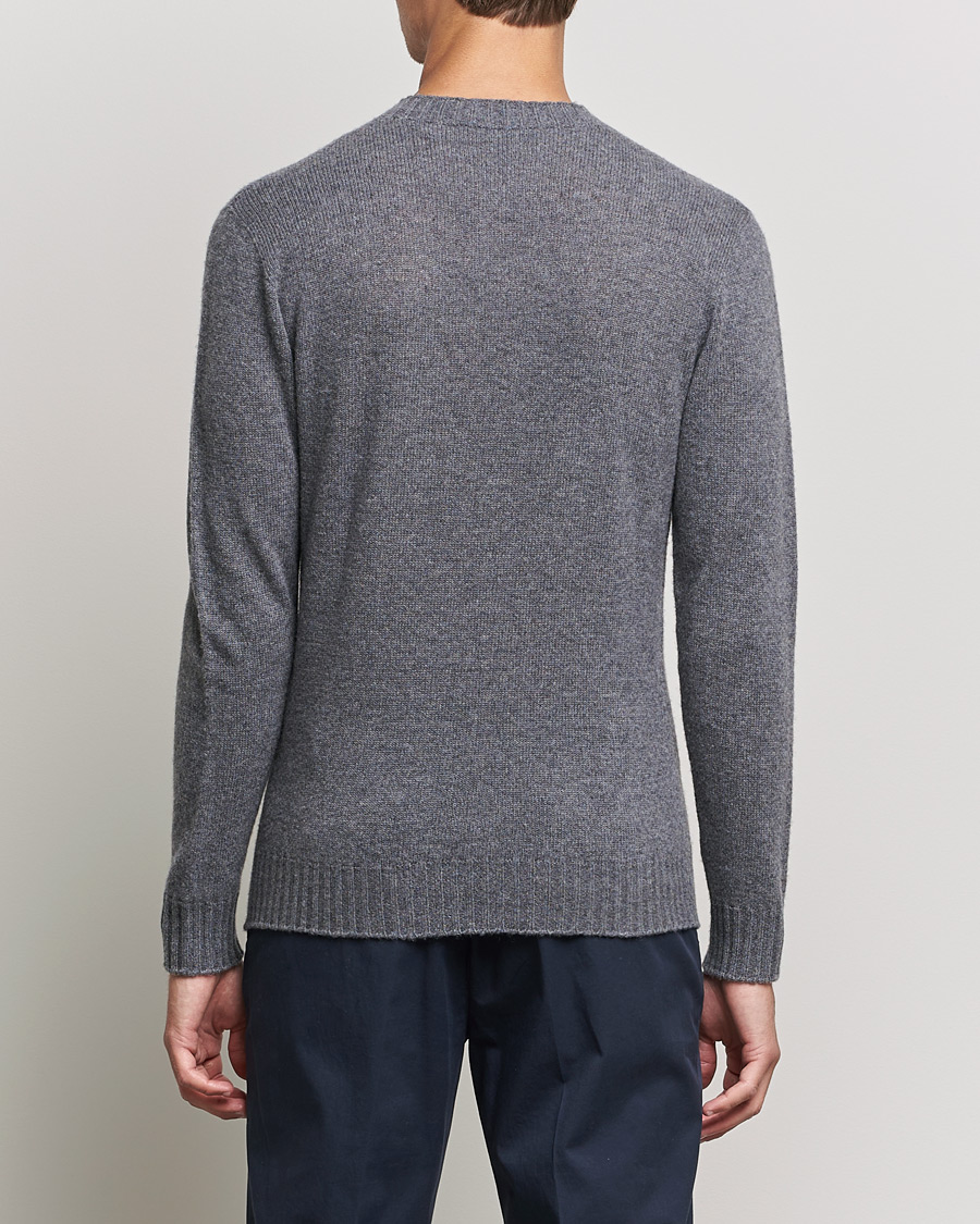 Mies | Puserot | Altea | Wool/Cashmere Crew Neck Sweater Heather Grey