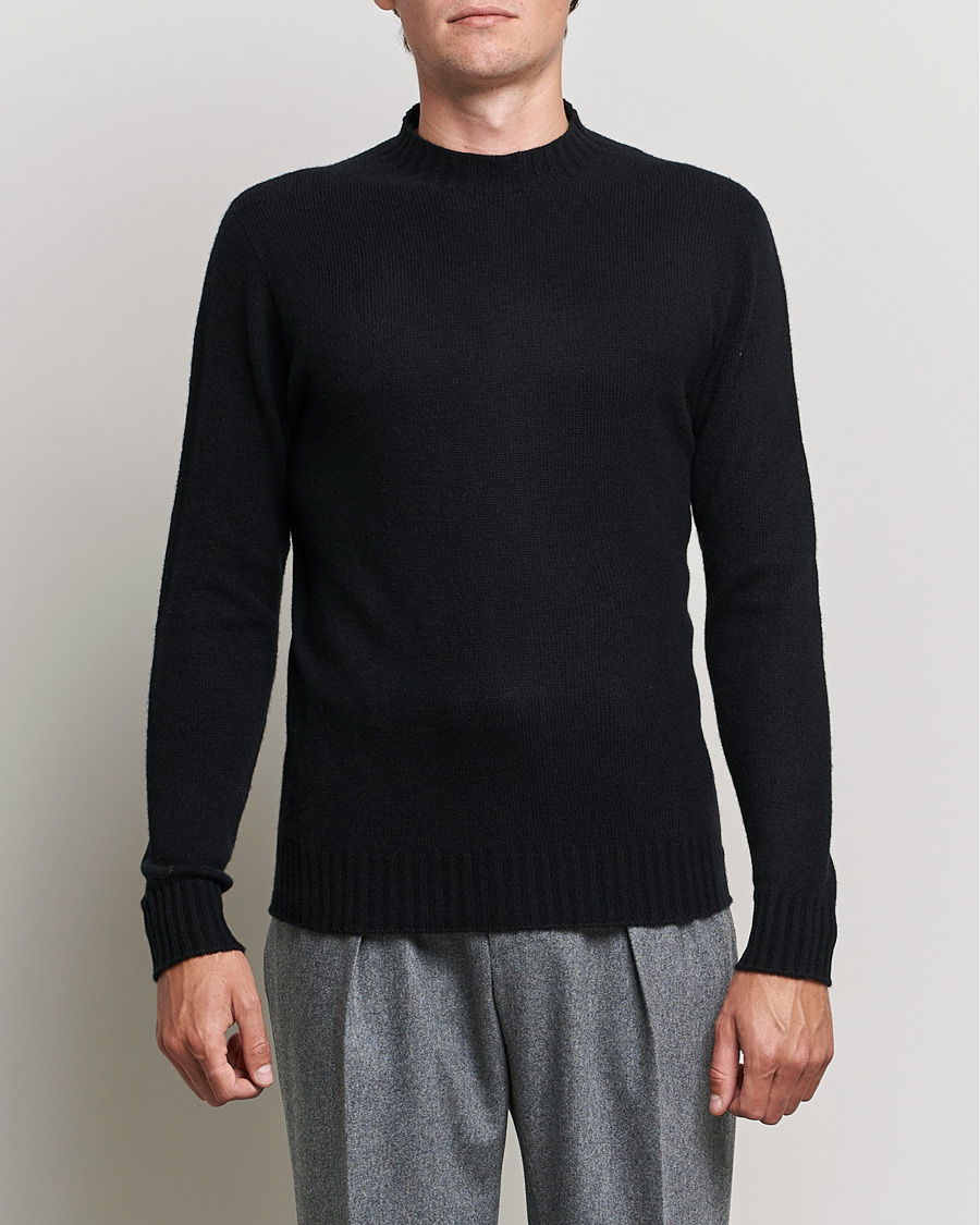 Mies | Altea | Altea | Wool/Cashmere Crew Neck Sweater Black
