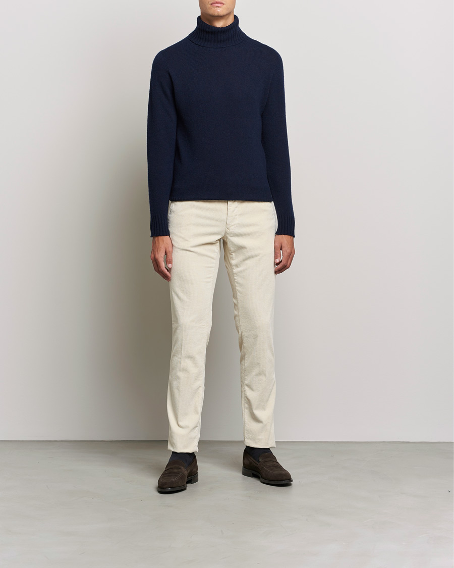Mies | Poolot | Altea | Wool/Cashmere Turtleneck Sweater Navy