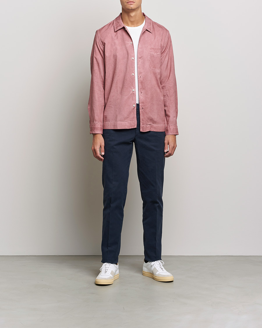 Mies | Rennot paidat | Altea | Garment Dyed Shirt Antique Pink