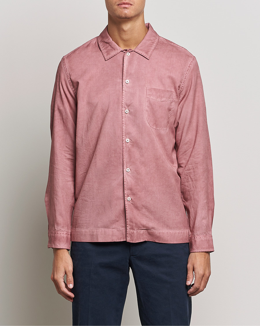Mies | Rennot | Altea | Garment Dyed Shirt Antique Pink
