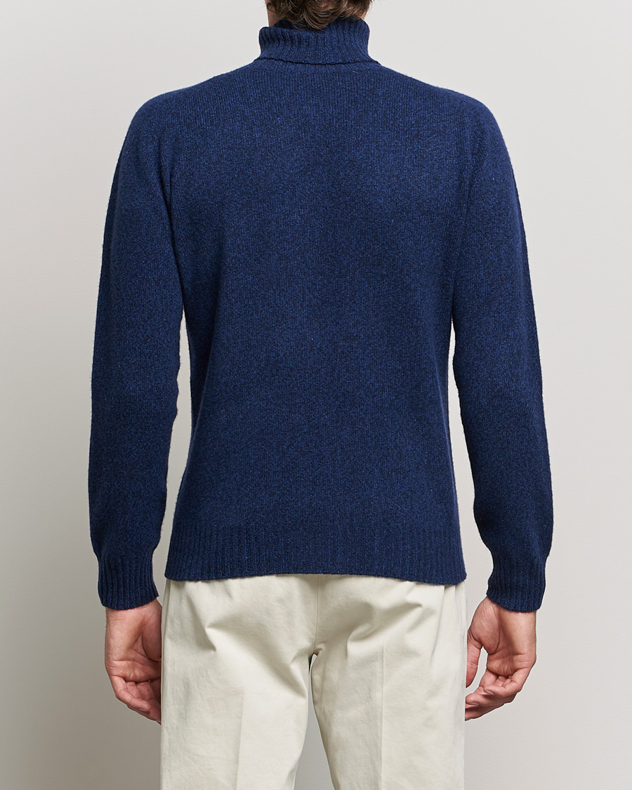 Mies | Puserot | Altea | Cashmere Mouline Rollneck Navy Melange