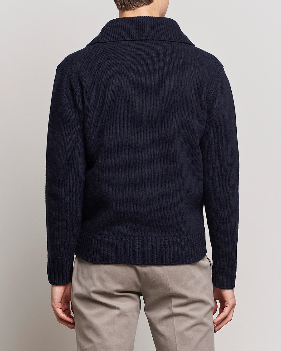 Mies | Puserot | Altea | Shawl Collar Cardigan Navy