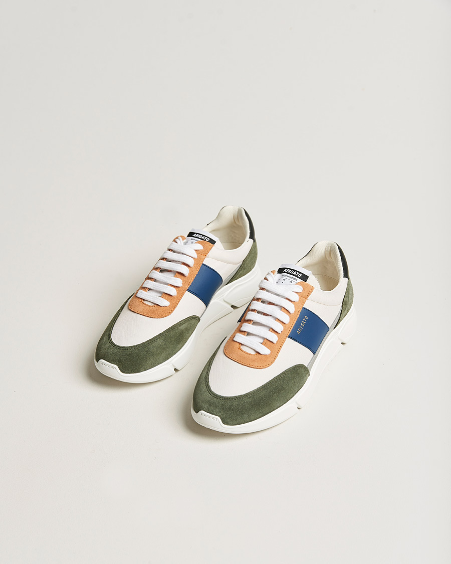 Mies | Valkoiset tennarit | Axel Arigato | Genesis Vintage Runner Sneaker Cermino/Blue/Green
