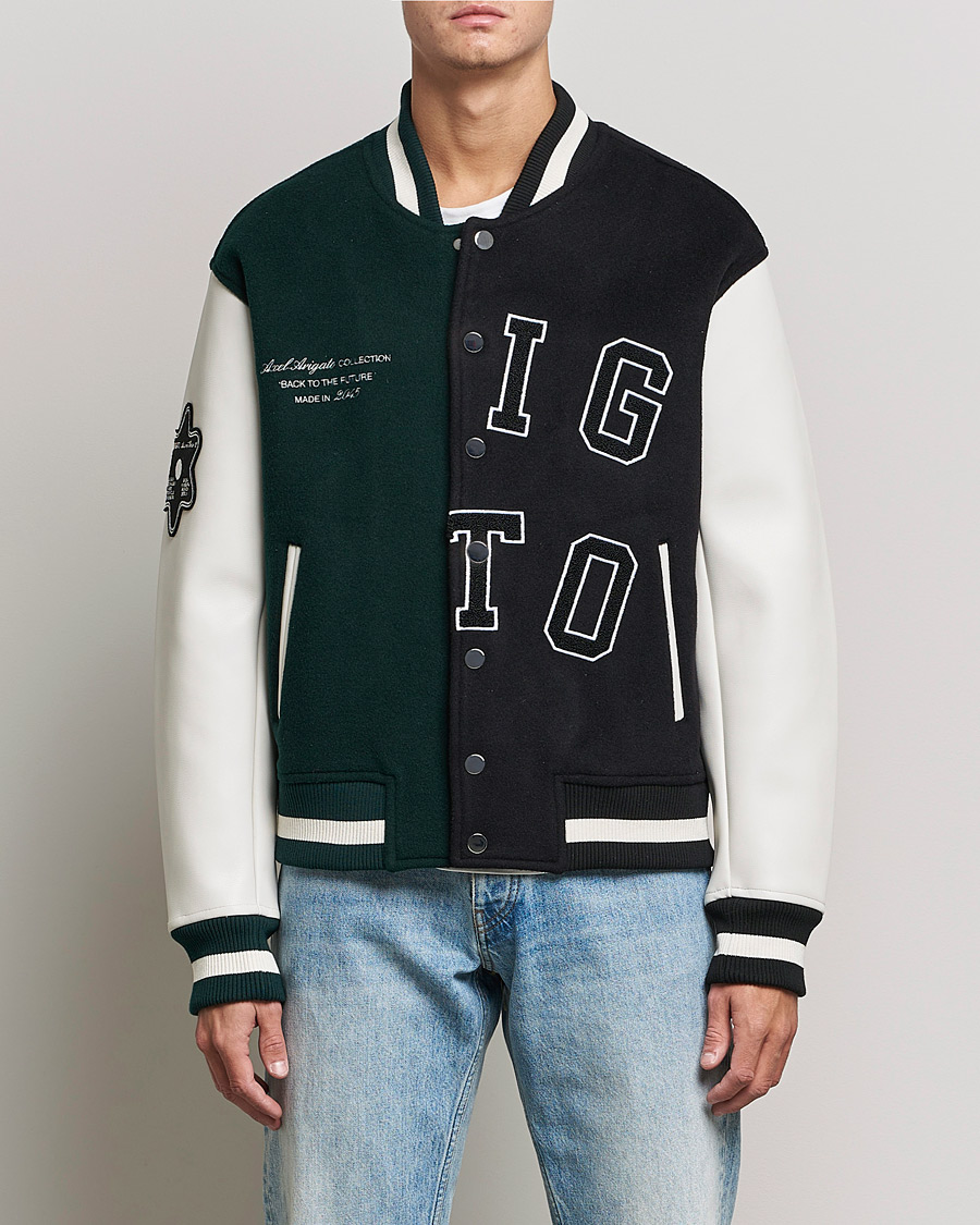 Mies | Takit | Axel Arigato | Offense Varsity Jacket College Green/Black