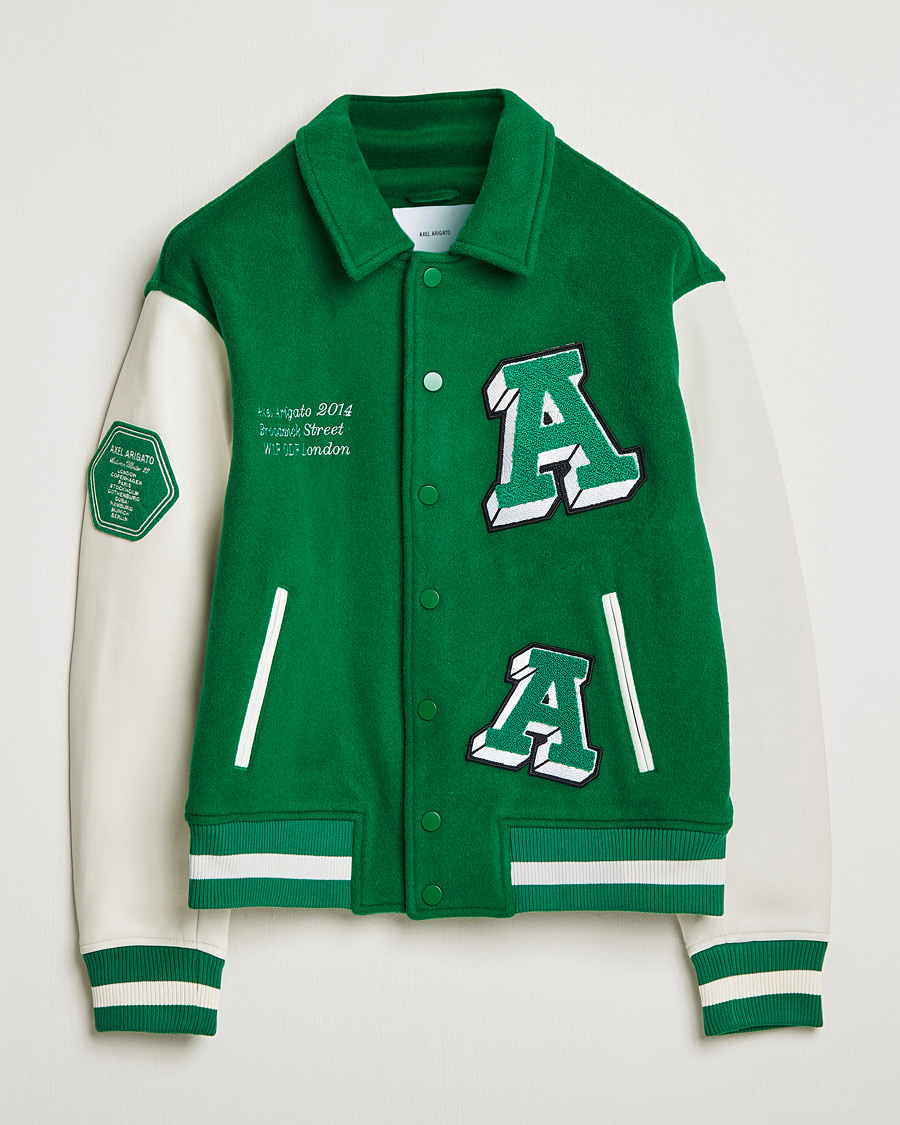 Mies | Takit | Axel Arigato | Illusion Varsity Jacket Green