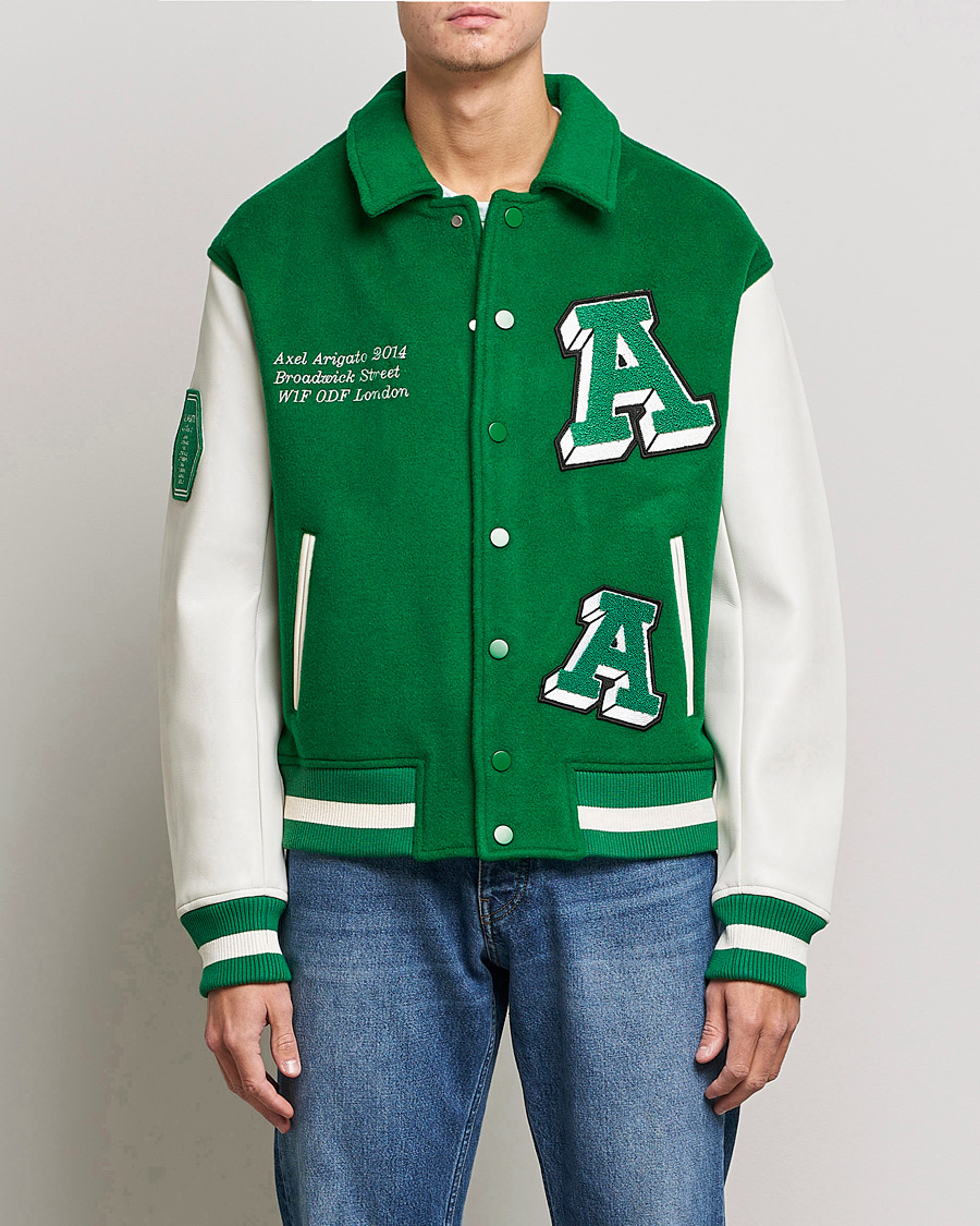 Mies | Takit | Axel Arigato | Illusion Varsity Jacket Green