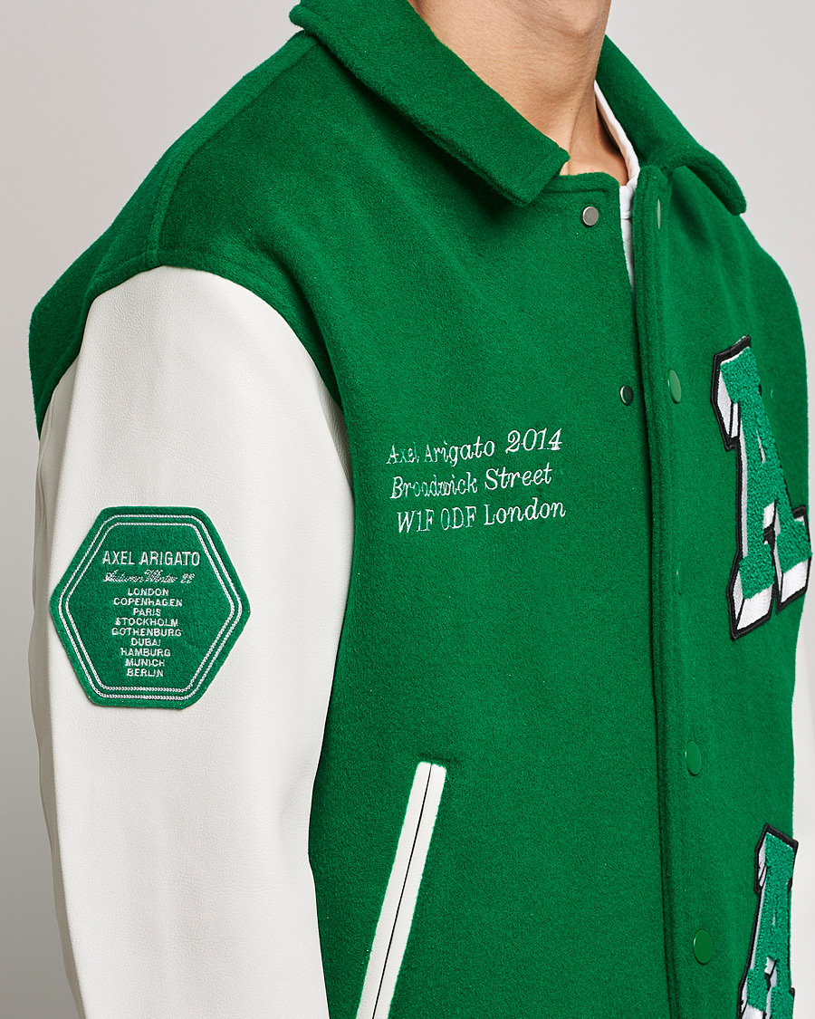 Mies | Takit | Axel Arigato | Illusion Varsity Jacket Green
