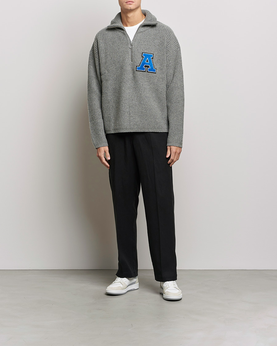 Mies | Puserot | Axel Arigato | Team Half Zip Sweater Grey