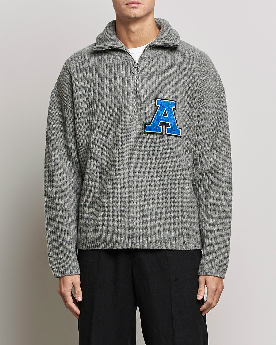 Mies |  | Axel Arigato | Team Half Zip Sweater Grey