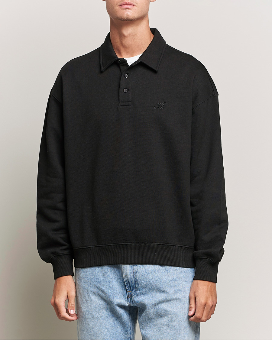 Mies |  | Axel Arigato | Signature Polo Sweatshirt Black