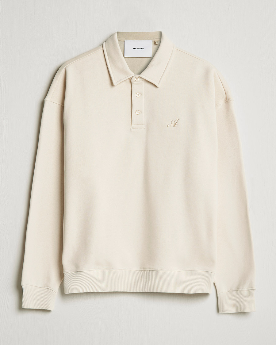 Miehet |  | Axel Arigato | Signature Polo Sweatshirt Pale Beige
