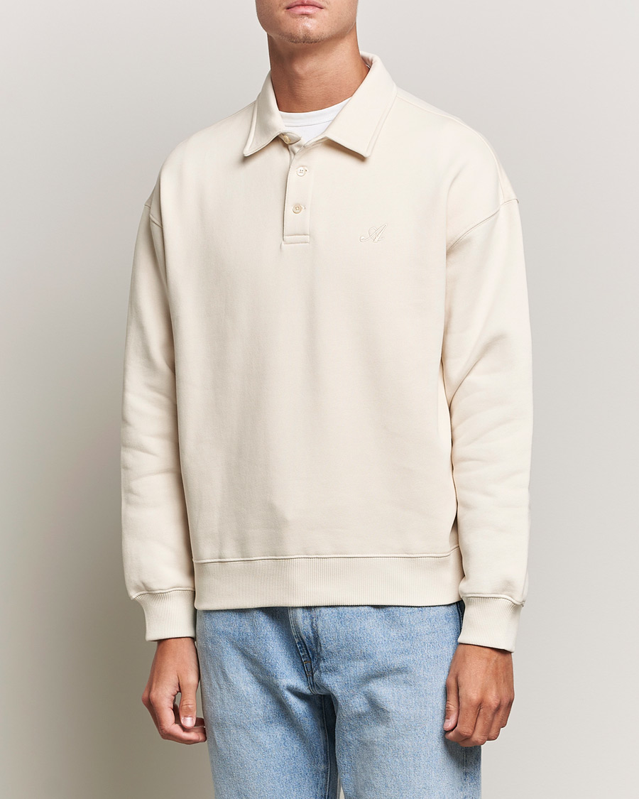 Mies |  | Axel Arigato | Signature Polo Sweatshirt Pale Beige