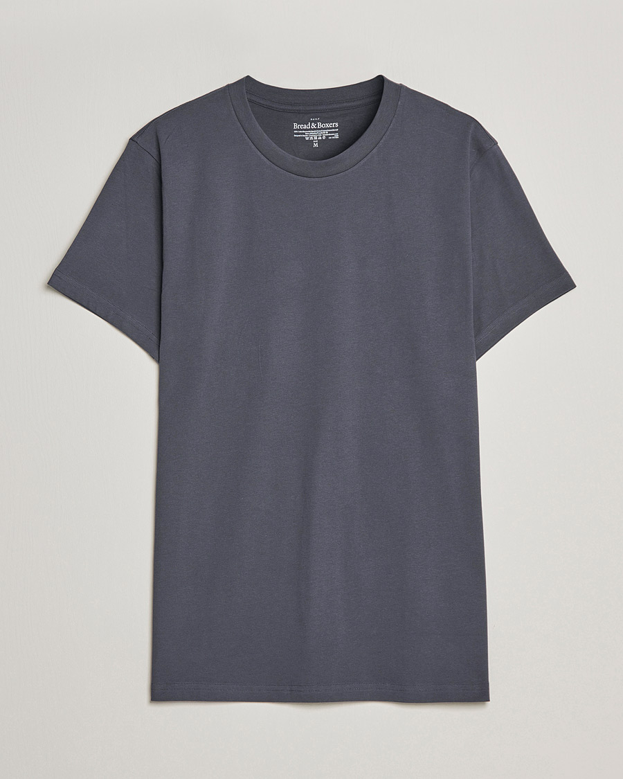 Mies | T-paidat | Bread & Boxers | Heavy Cotton Crew Neck T-shirt Iron Grey