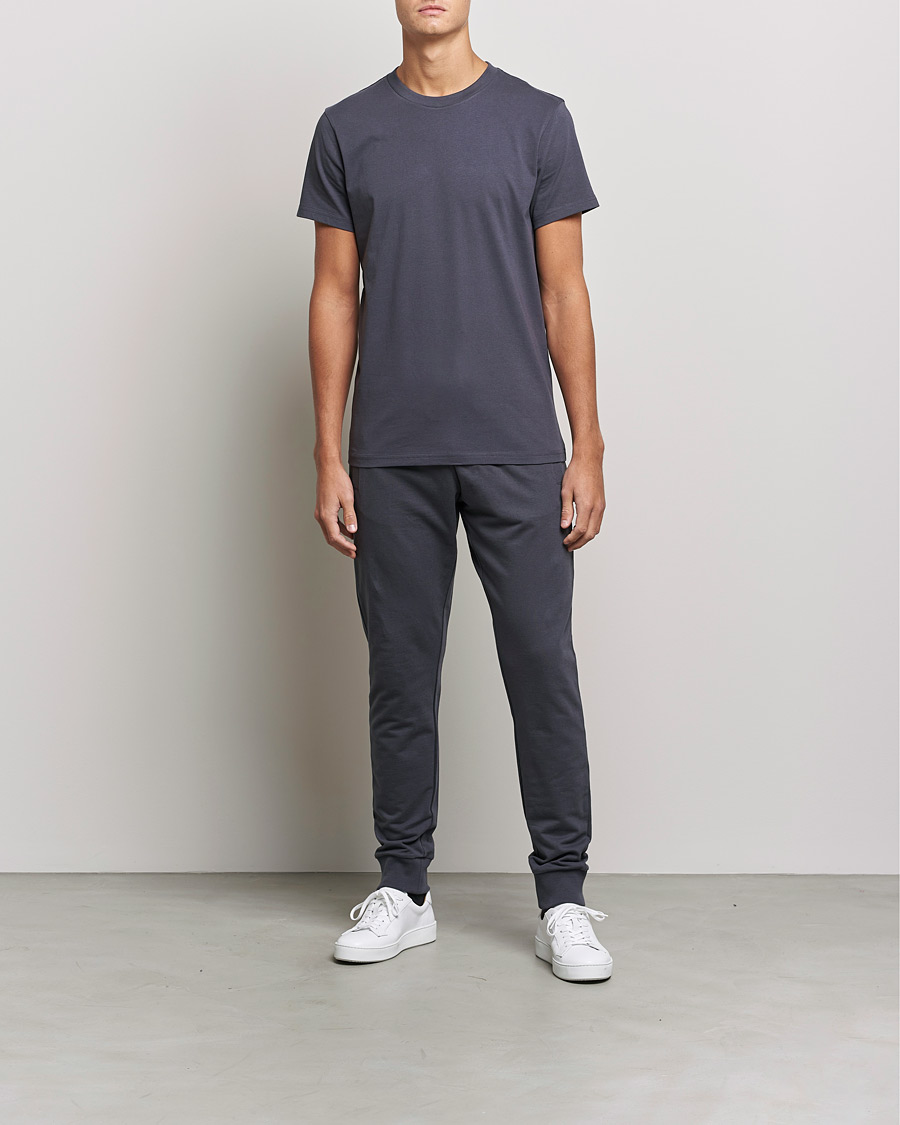 Mies | T-paidat | Bread & Boxers | Heavy Cotton Crew Neck T-shirt Iron Grey