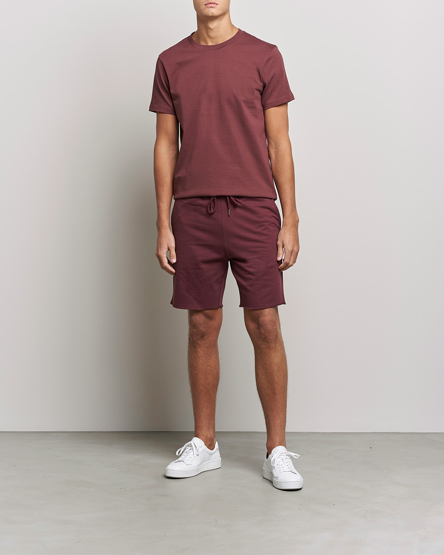 Mies | T-paidat | Bread & Boxers | Heavy Cotton Crew Neck T-shirt Burgundy