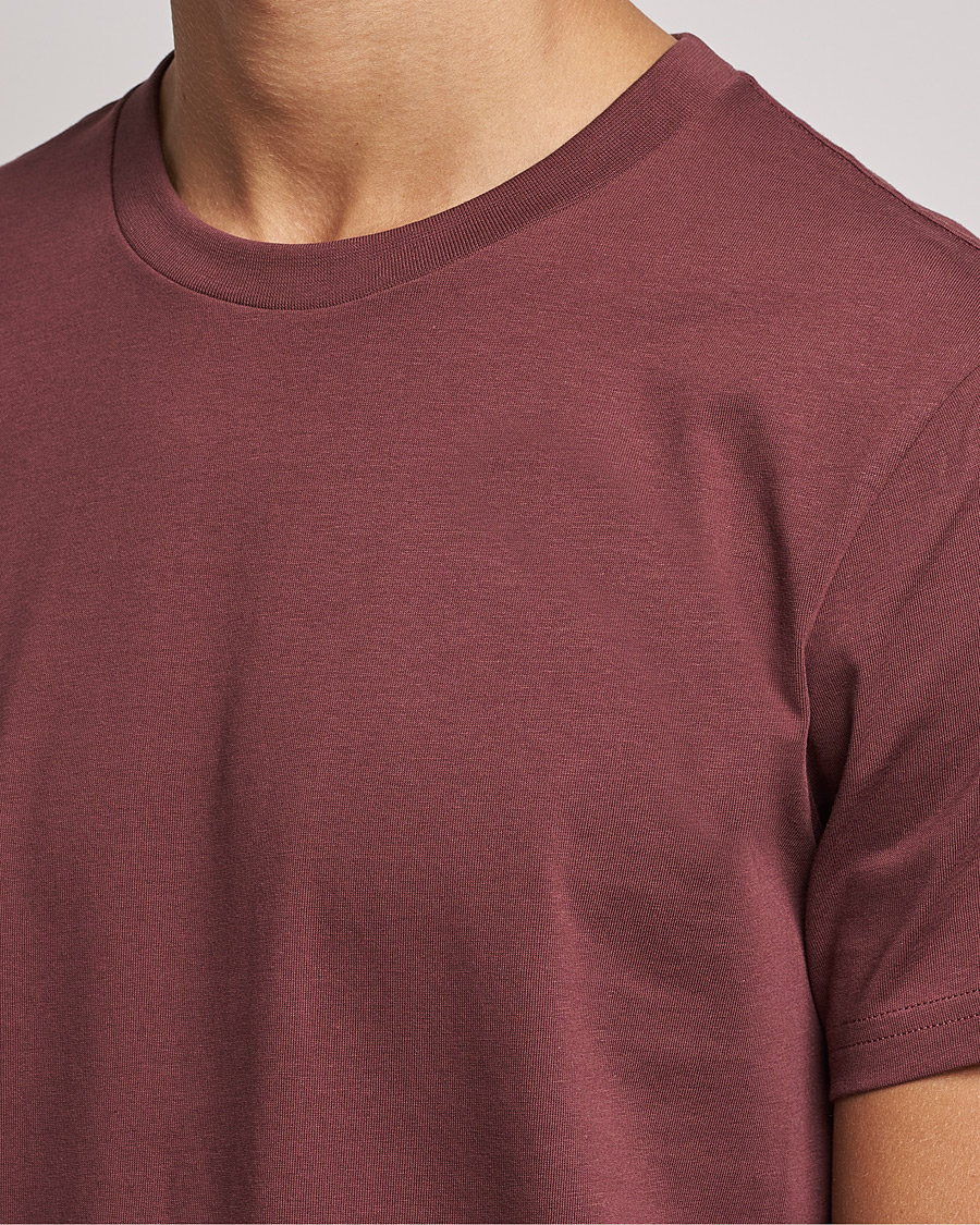 Mies | T-paidat | Bread & Boxers | Heavy Cotton Crew Neck T-shirt Burgundy