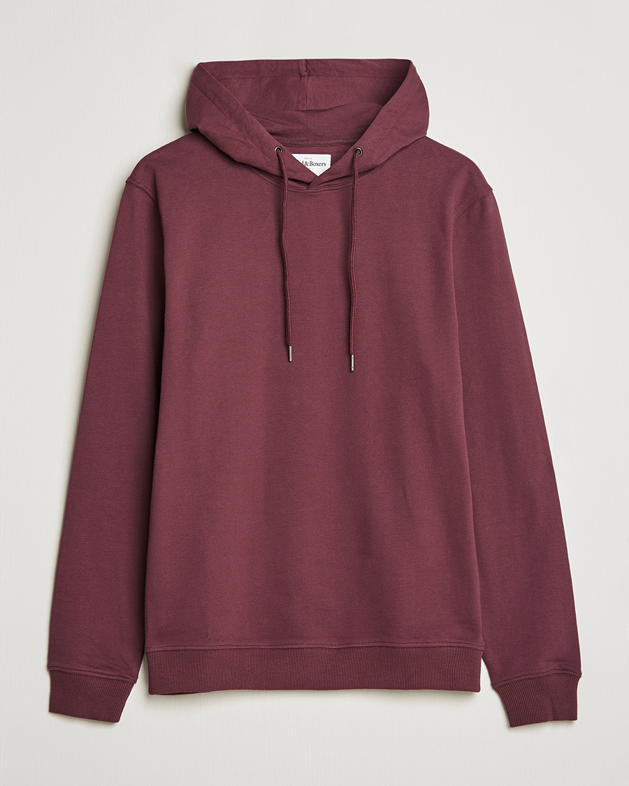 Mies | Puserot | Bread & Boxers | Loungewear Hoodie Burgundy