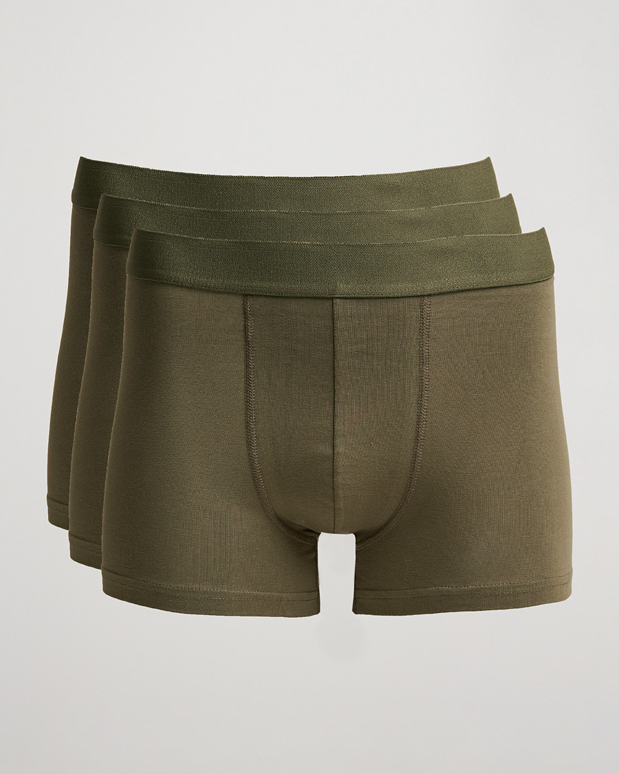 Mies | Alusvaatteet | Bread & Boxers | 3-Pack Boxer Brief Army Green
