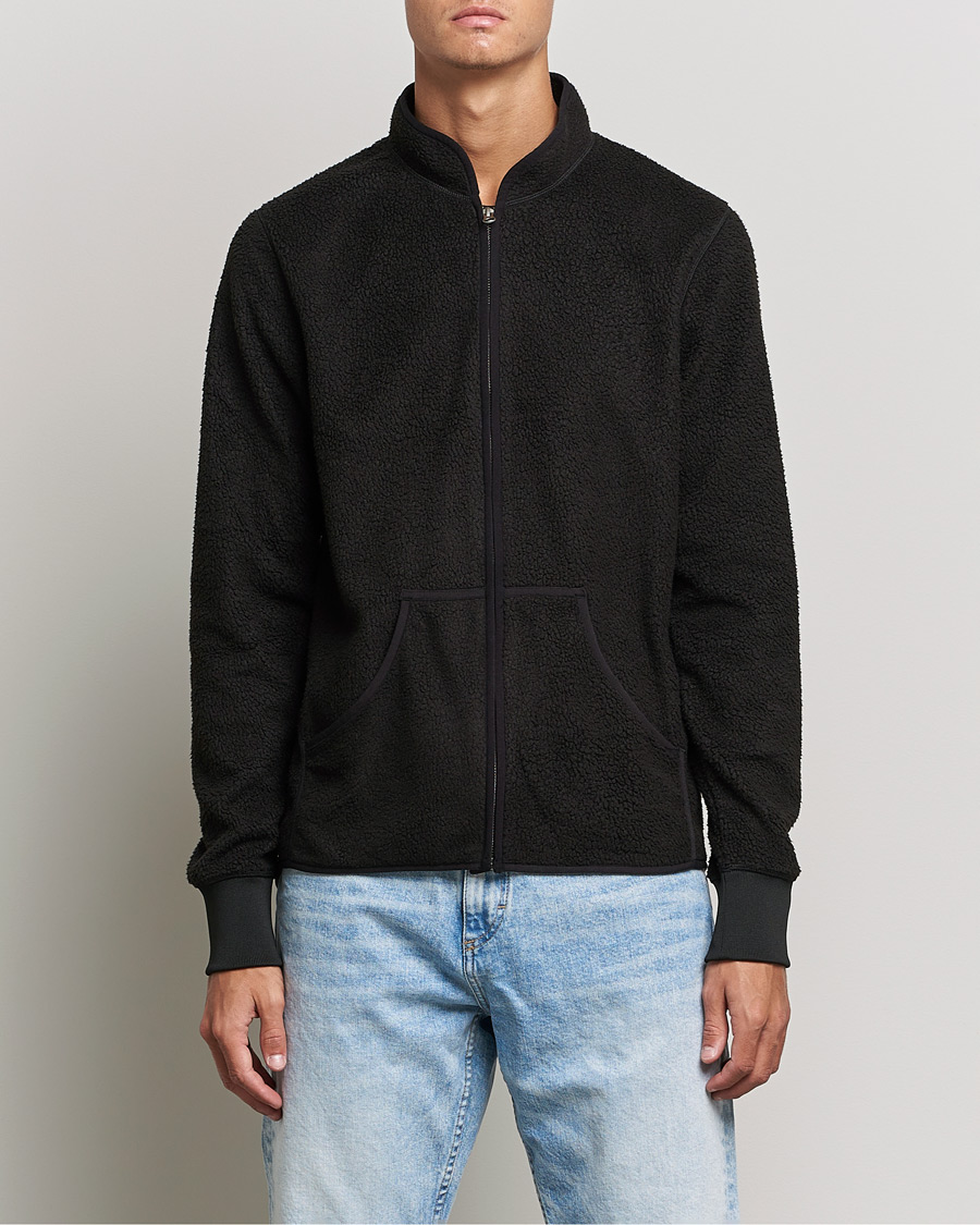 Mies | Puserot | Bread & Boxers | Full Zip Fleece Jacket Black