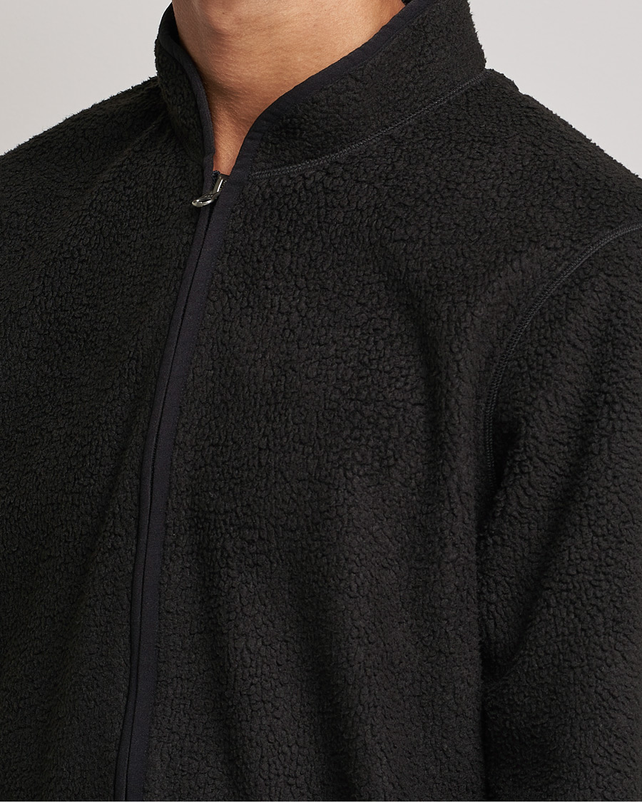 Mies | Puserot | Bread & Boxers | Full Zip Fleece Jacket Black