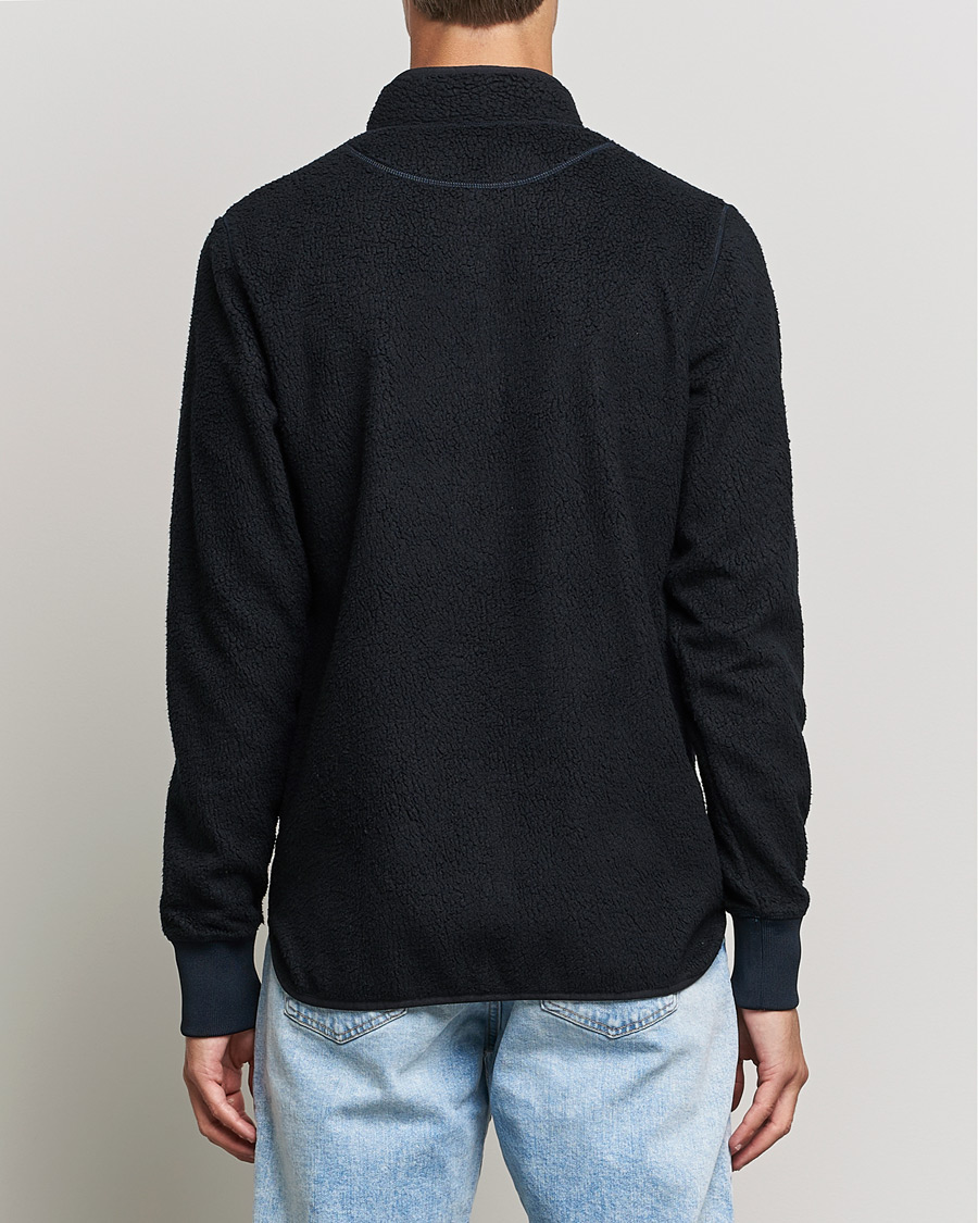 Mies | Puserot | Bread & Boxers | Full Zip Fleece Jacket Navy Blue