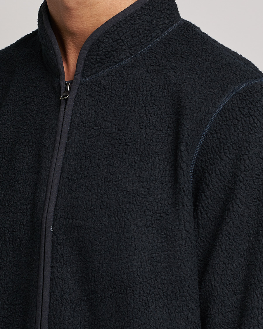 Mies | Puserot | Bread & Boxers | Full Zip Fleece Jacket Navy Blue