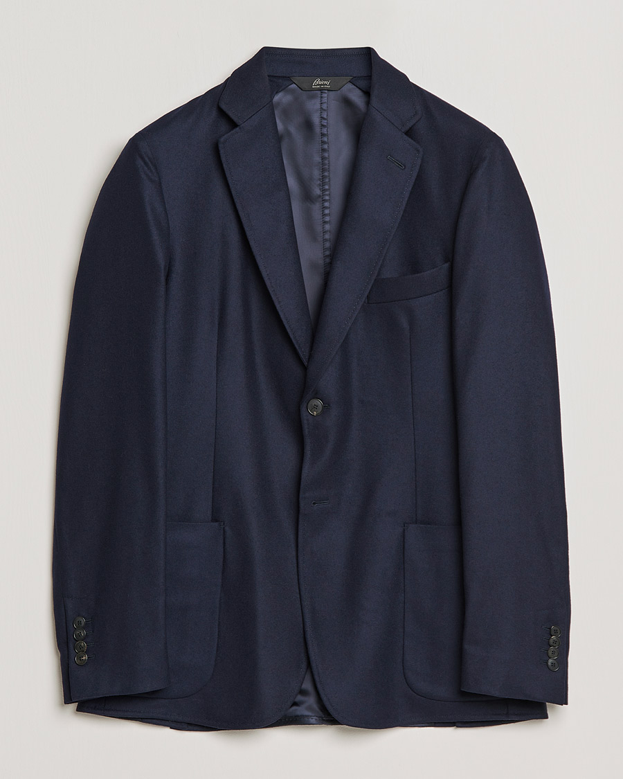 Mies | Pikkutakit | Brioni | Deconstructed Flannel Blazer Navy