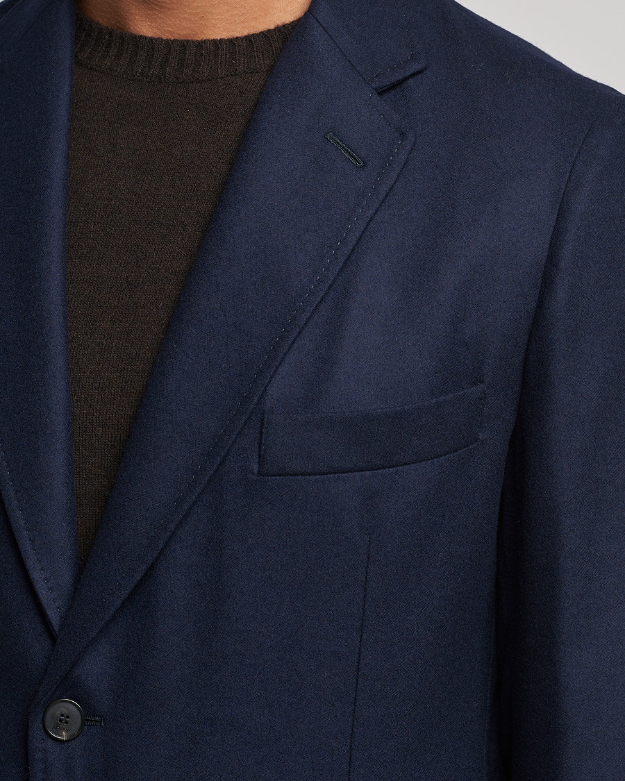 Mies | Pikkutakit | Brioni | Deconstructed Flannel Blazer Navy