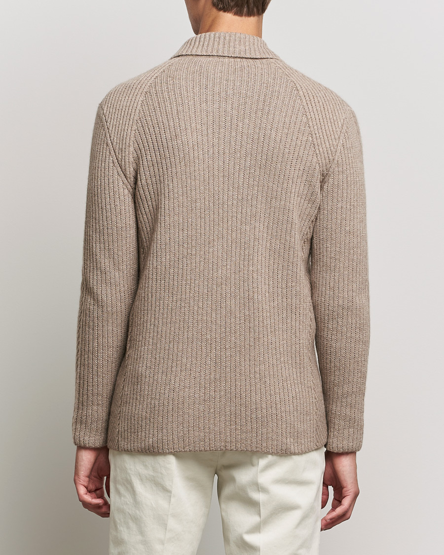 Mies | Pikkutakit | Brioni | Pure Cashmere Knitted Blazer Beige
