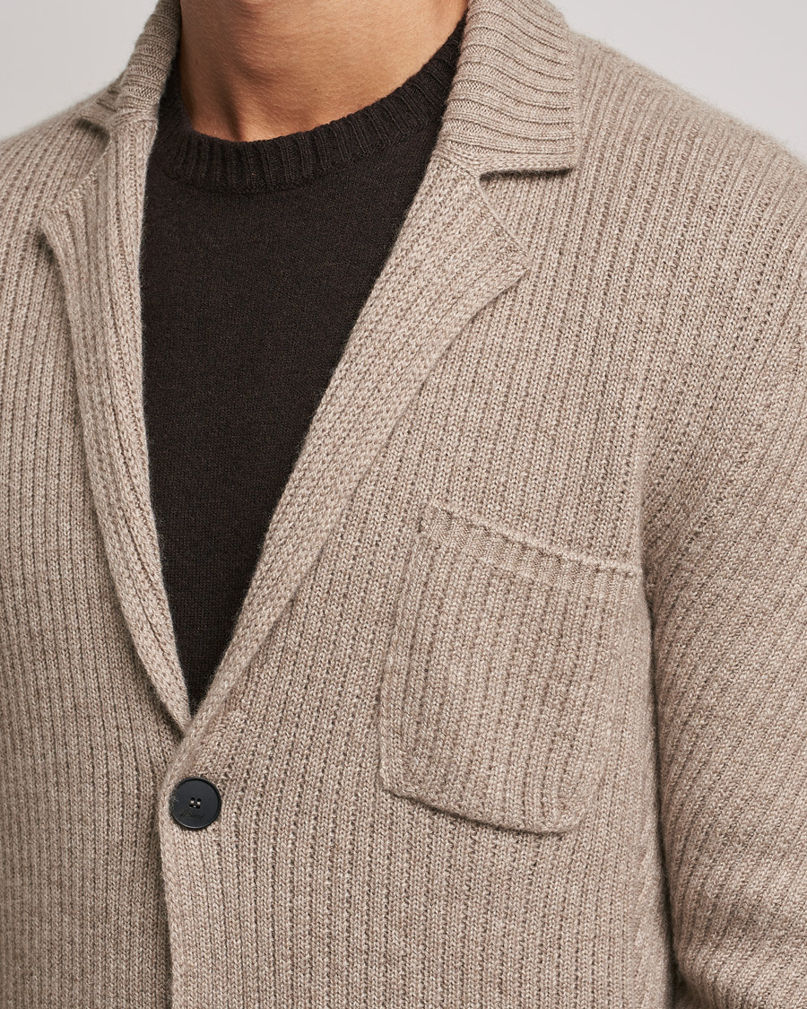 Mies | Pikkutakit | Brioni | Pure Cashmere Knitted Blazer Beige