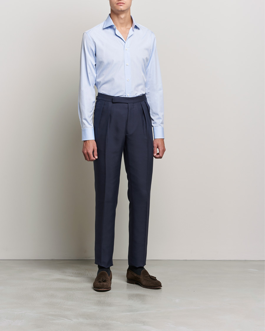Mies |  | Brioni | Slim Fit Dress Shirt Light Blue