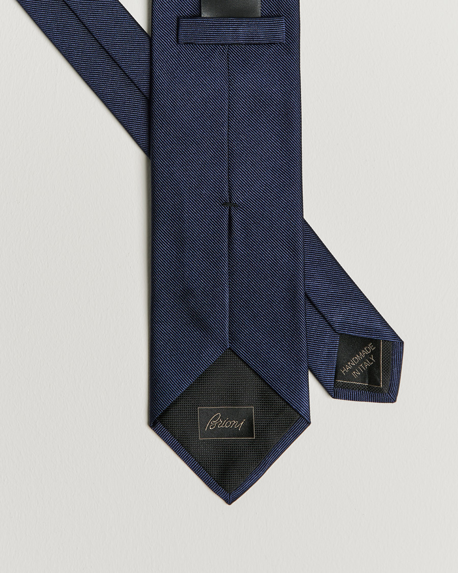 Mies | Brioni Testimonial Silk Tie Dark Blue | Brioni | Testimonial Silk Tie Dark Blue