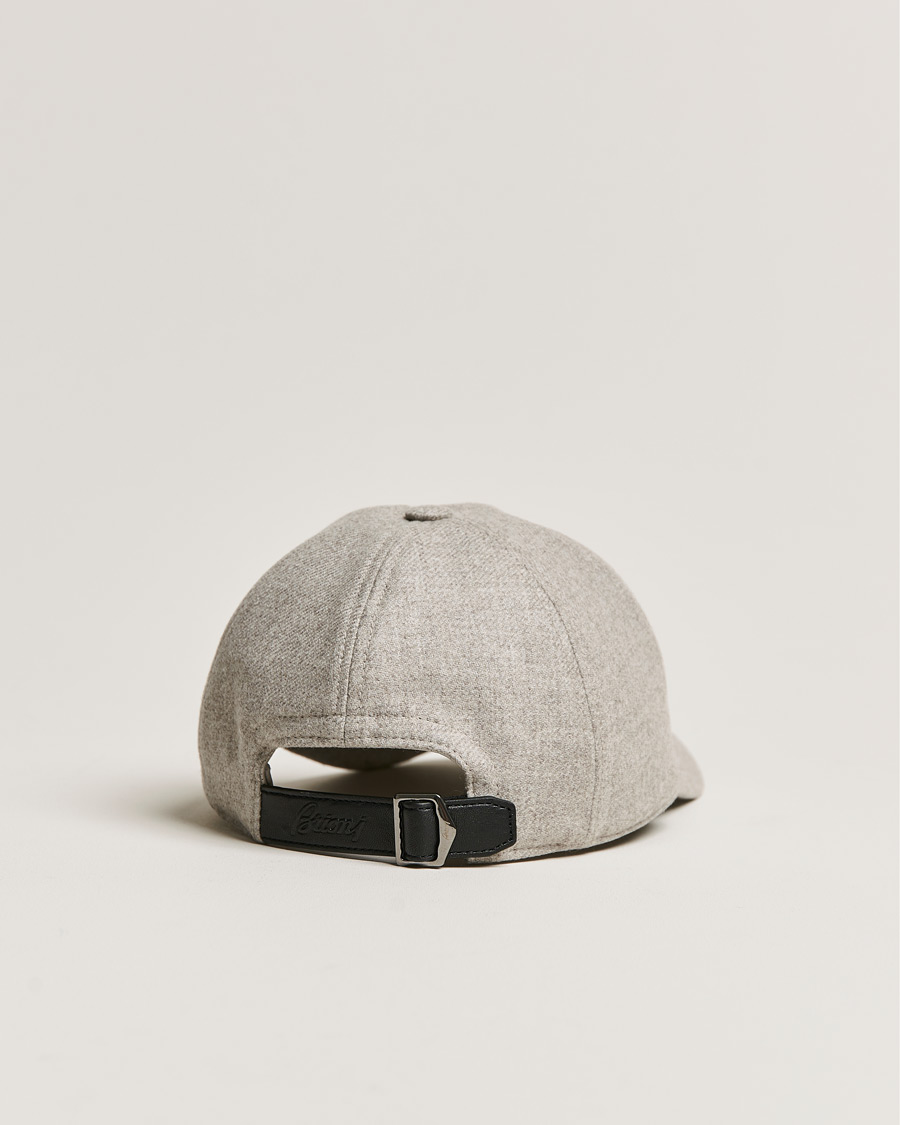Mies | Brioni Cashmere Flannel Baseball Cap Light Grey | Brioni | Cashmere Flannel Baseball Cap Light Grey