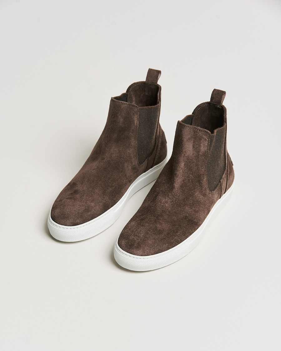 Mies |  | Brioni | Classic Sneakers Dark Brown Suede