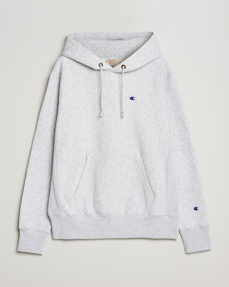 Mies | Puserot | Champion | Reverse Weave Soft Fleece Hood Grey Melange