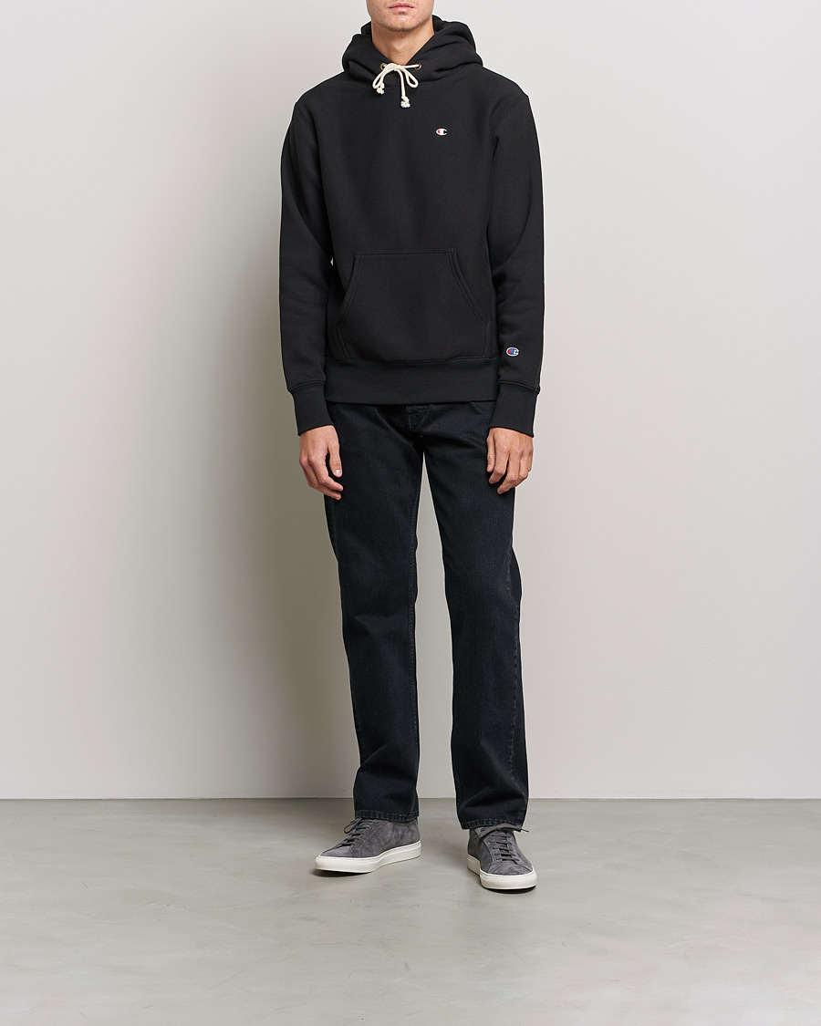 Mies | Puserot | Champion | Reverse Weave Soft Fleece Hood Black