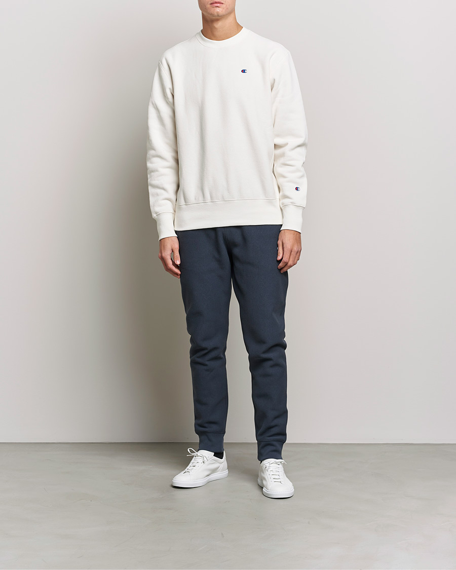Mies | Active | Champion | Reverse Weave Soft Fleece Sweatshirt White