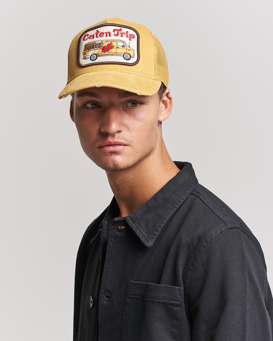 Mies | Dsquared2 Caten Trip Baseball Cap Mustard | Dsquared2 | Caten Trip Baseball Cap Mustard