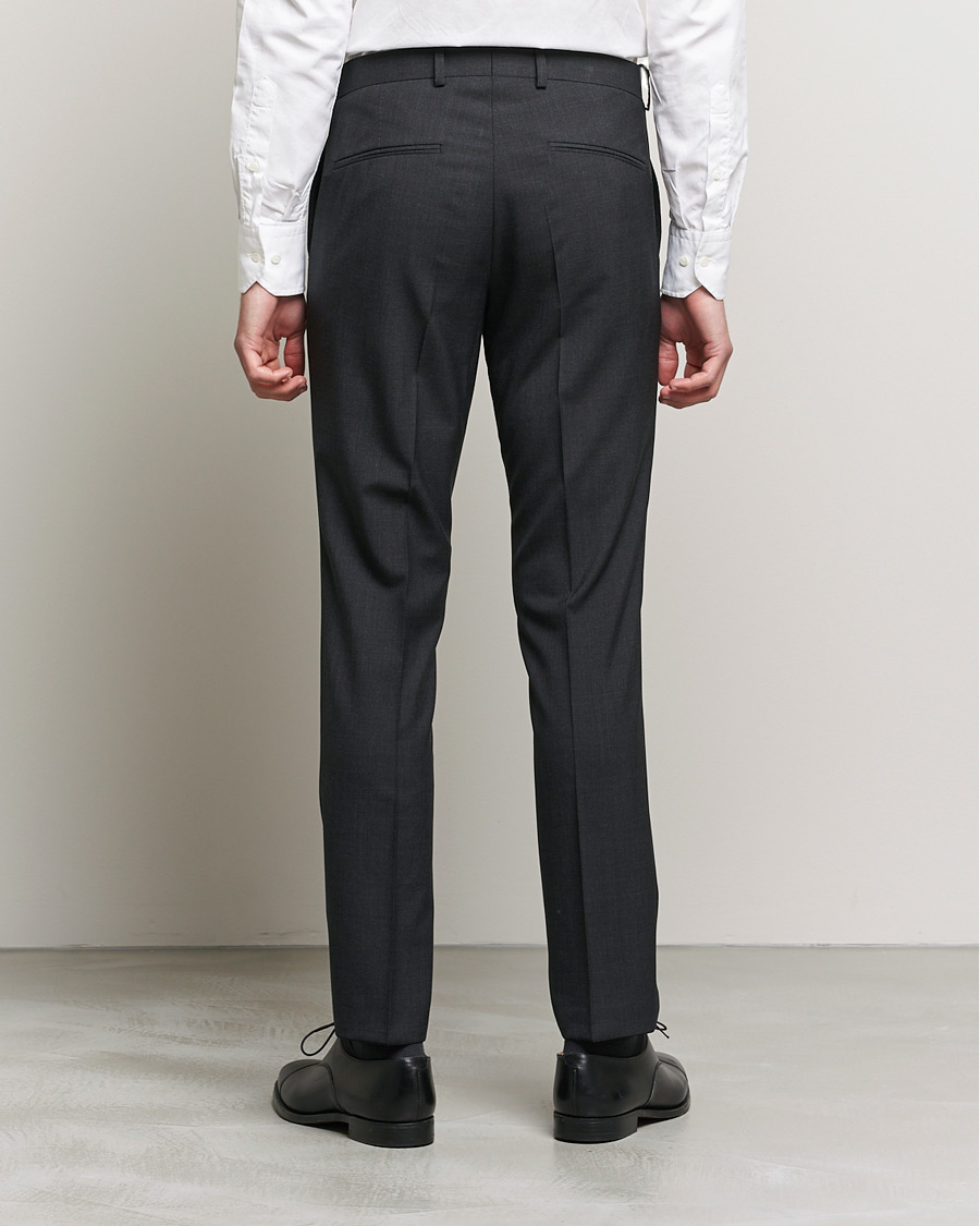 Mies | Housut | Oscar Jacobson | Denz Super 120's Wool Trousers Grey