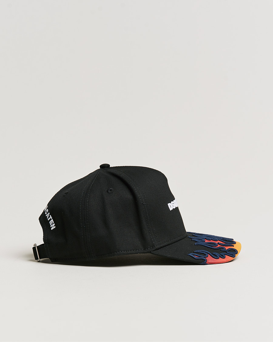 Mies | Dsquared2 Flames Baseball Cap Black | Dsquared2 | Flames Baseball Cap Black