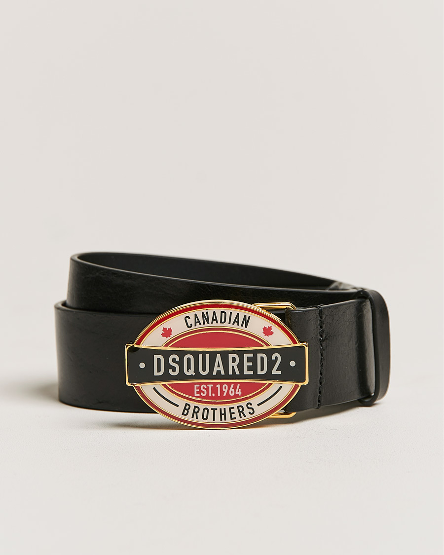 Mies | Dsquared2 Plaque Belt Black | Dsquared2 | Plaque Belt Black