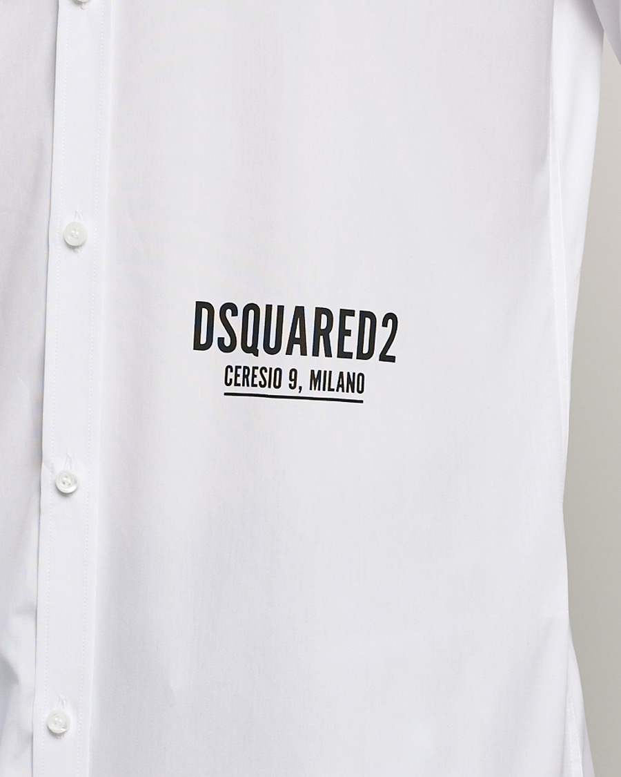 Mies | Kauluspaidat | Dsquared2 | Poplin Dress Shirt White